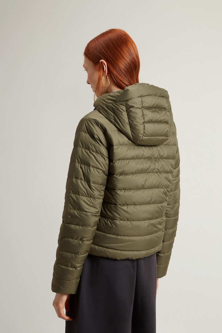 Chaqueta acolchada de microfibra con capucha Verde photo 3 | Woolrich