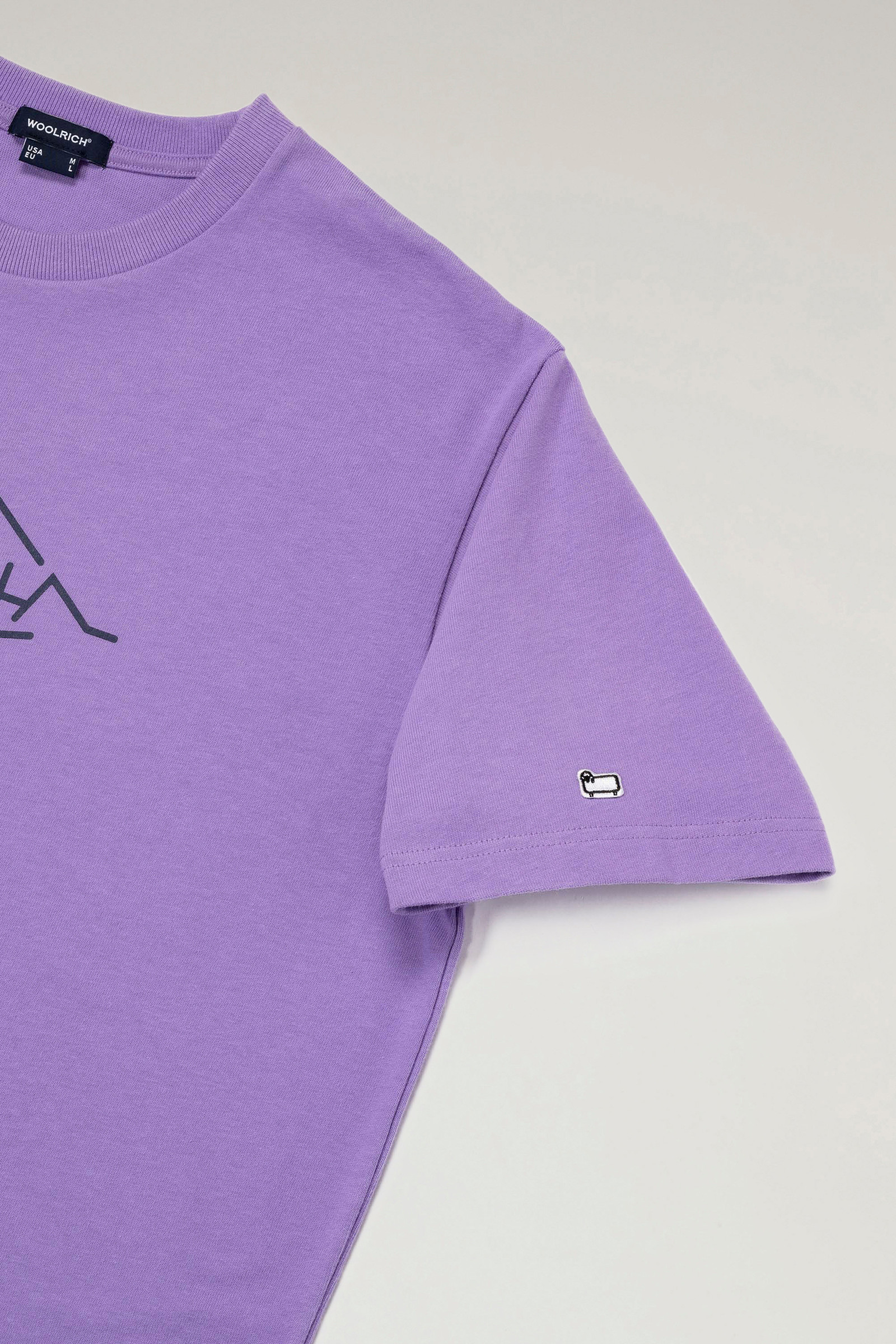 Mountainline T-shirt in Pure Cotton Lilac photo 4 | Woolrich