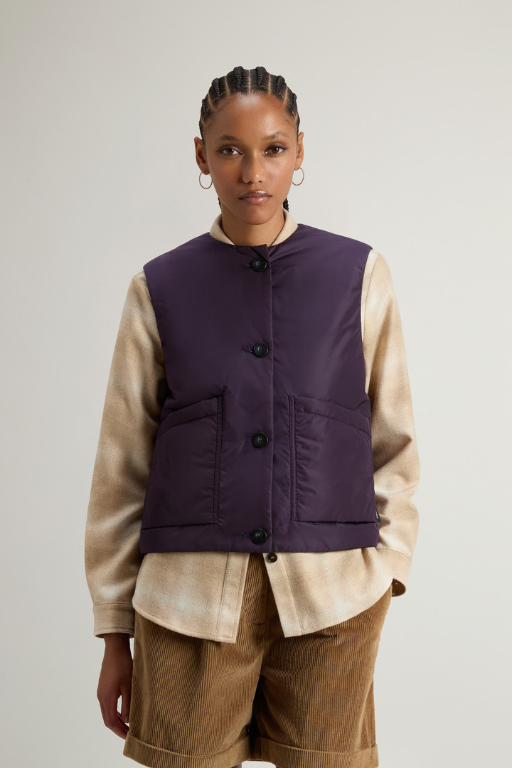 Crewneck Nylon Vest Purple photo 1 | Woolrich