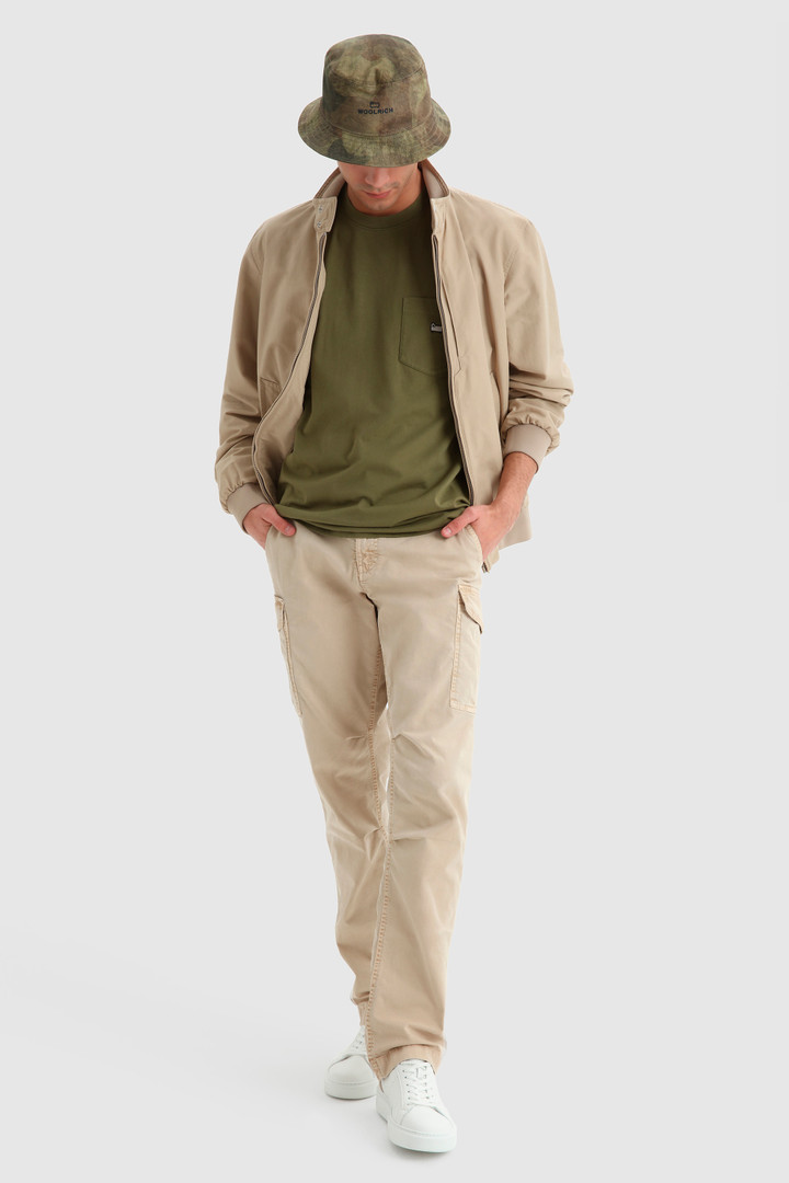 T-shirt with chest pocket Green photo 2 | Woolrich
