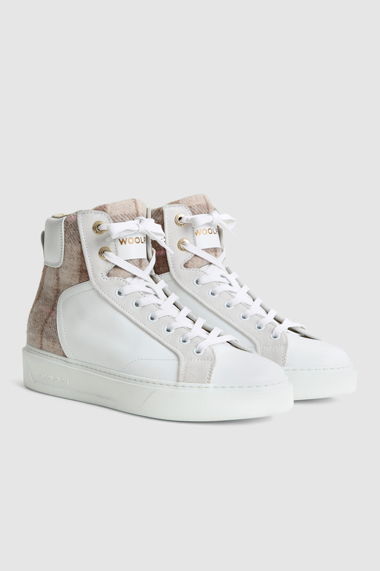 Sneaker Classic Court Mid con motivo Check