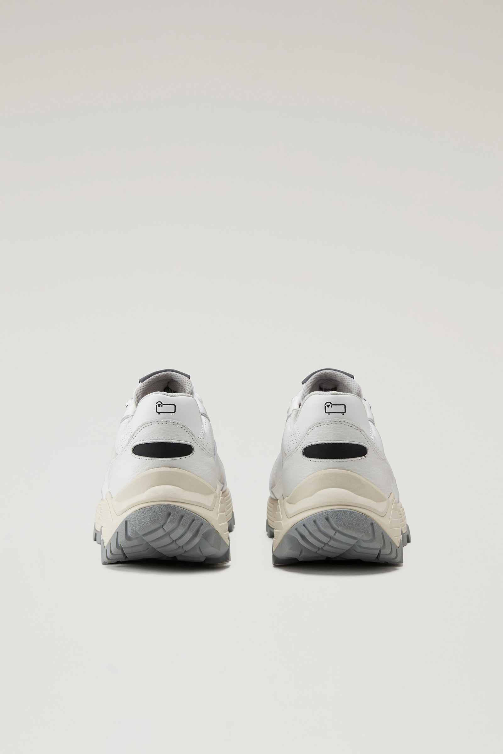 Tech Sneakers aus weichem Leder mit Veloursledereinsätzen weiß photo 3 | Woolrich