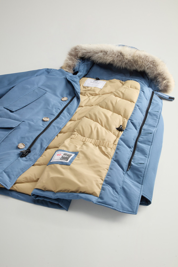 Arctic Parka aus Ramar Cloth mit abnehmbarem Pelzbesatz Blau photo 9 | Woolrich