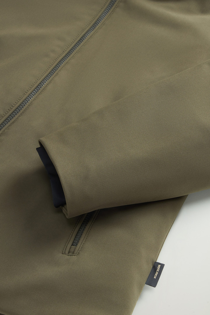 Short Firth Parka in Tech Softshell Green photo 7 | Woolrich