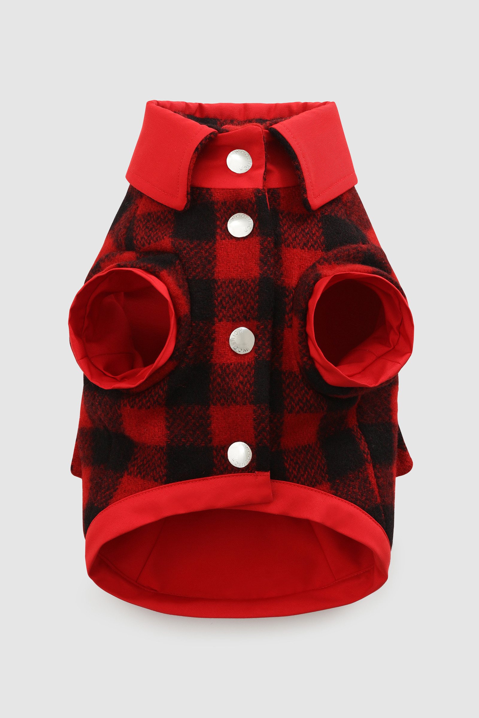 Temellini / Woolrich Small Dog Buffalo Check Overshirt Red photo 5 | Woolrich