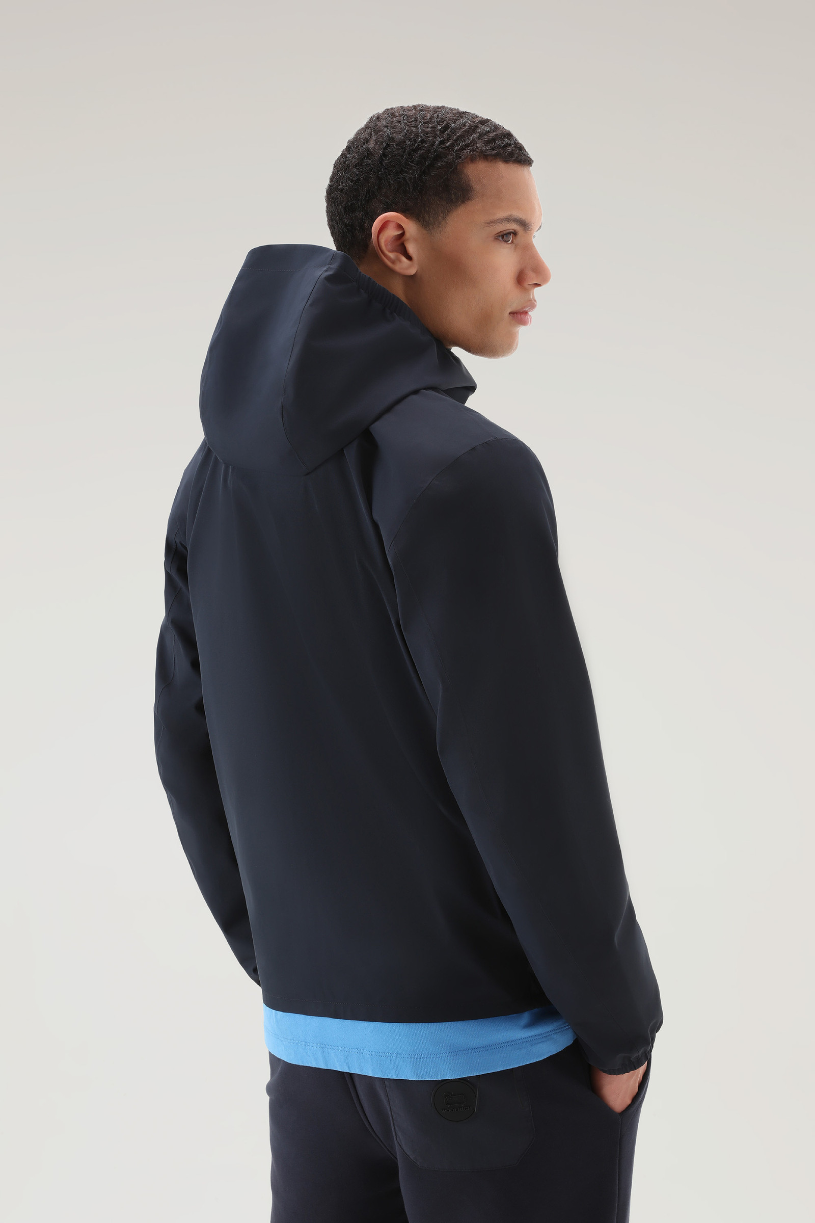Giacca Pacific impermeabile con cappuccio blu photo 3 | Woolrich