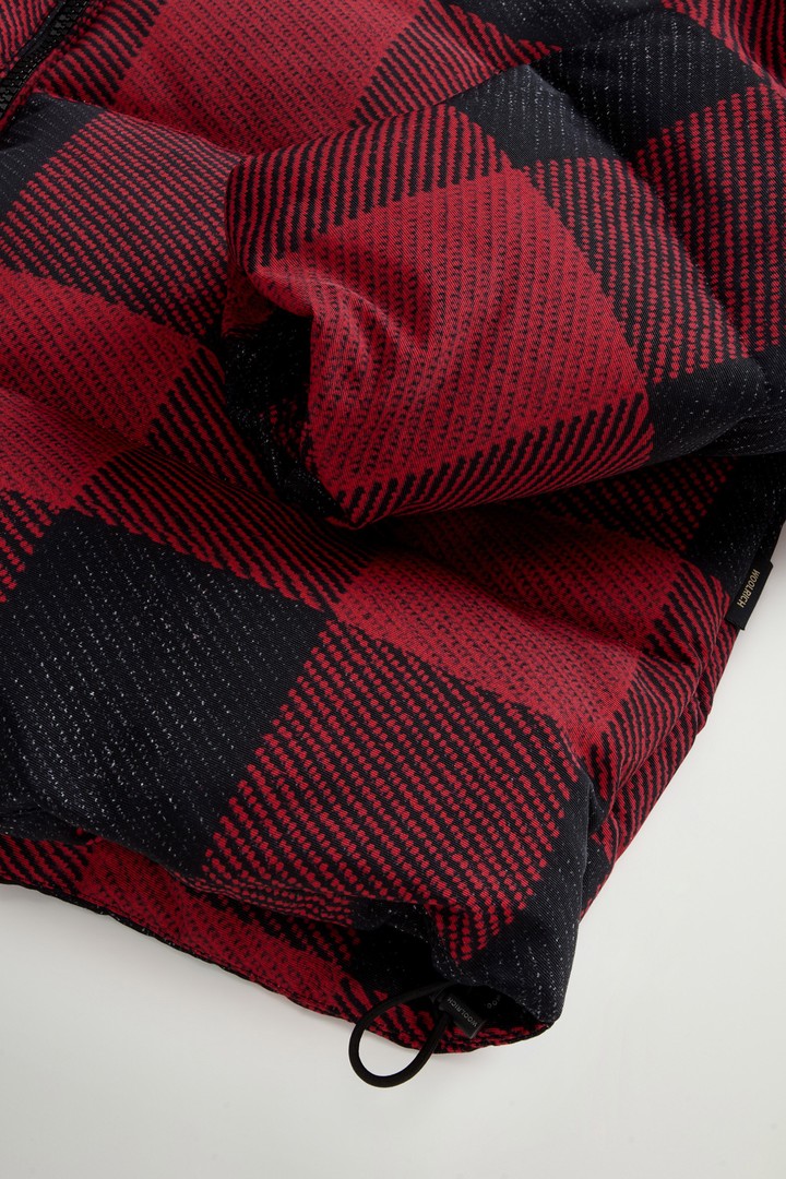 Soft Ramar Down Jacket with Buffalo Check Pattern Red photo 3 | Woolrich