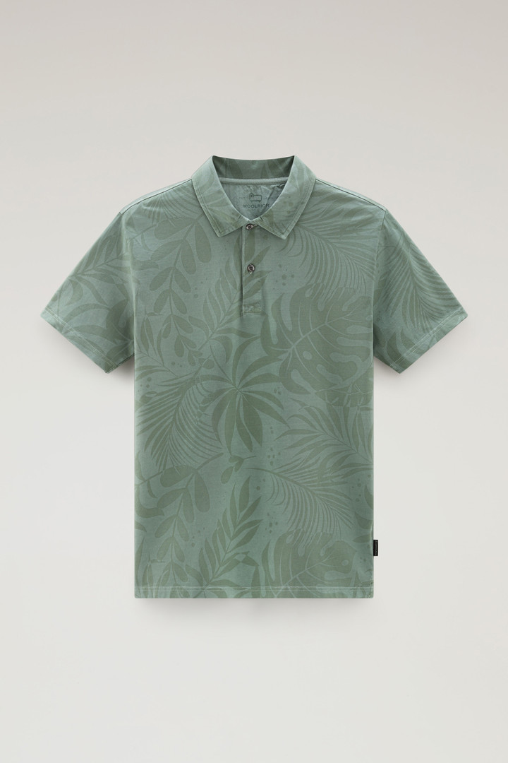 TROPICAL OVERDYED POLO Green photo 5 | Woolrich