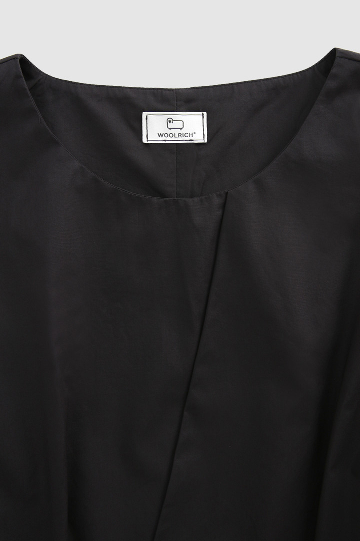 Kurzes Kleid aus Baumwollpopeline Schwarz photo 5 | Woolrich