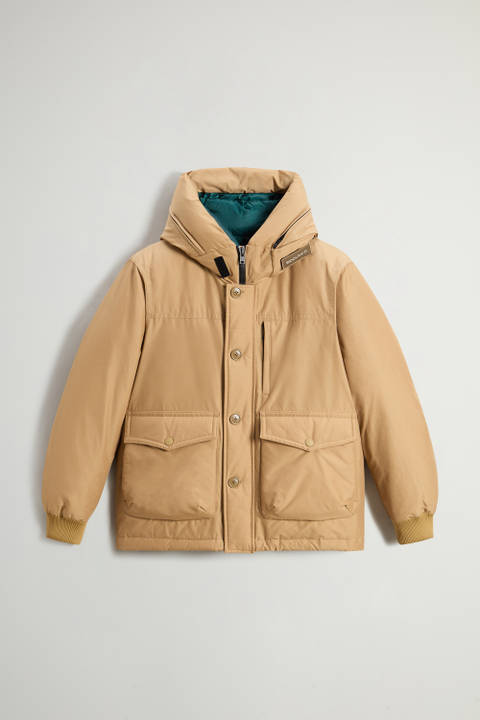 Ramar Cloth Bomber Jacket with Hood Beige photo 2 | Woolrich