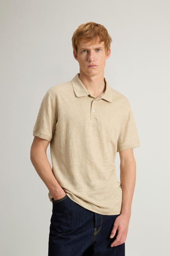 Polo en pur lin Beige | Woolrich
