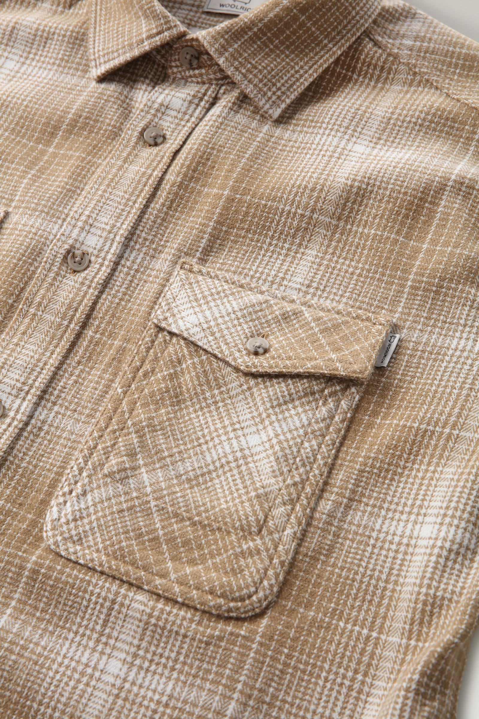 Cruiser Karohemd aus Flanell beige photo 7 | Woolrich