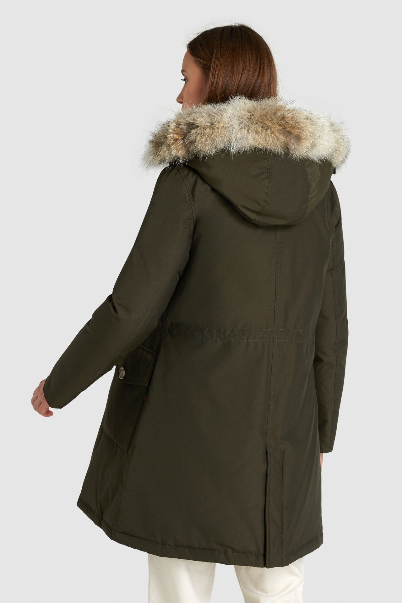 Arctic Parka lungo con pelliccia coyote