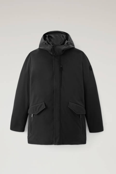Barrow Mac Softshell Coat Black | Woolrich
