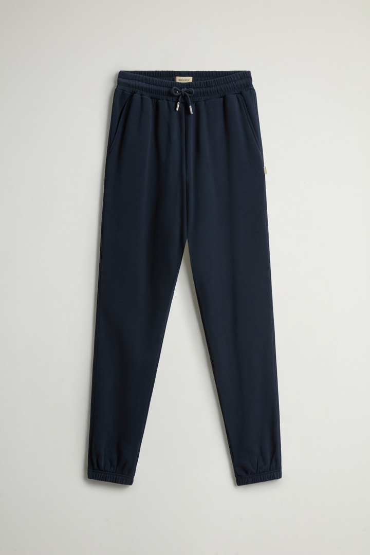 Pure Cotton Fleece Pants Blue photo 4 | Woolrich