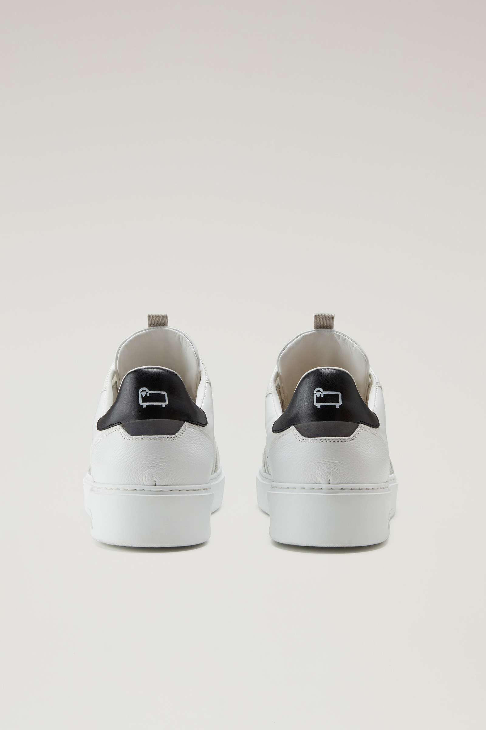 Sneakers Basket Court in morbida pelle bianco photo 3 | Woolrich