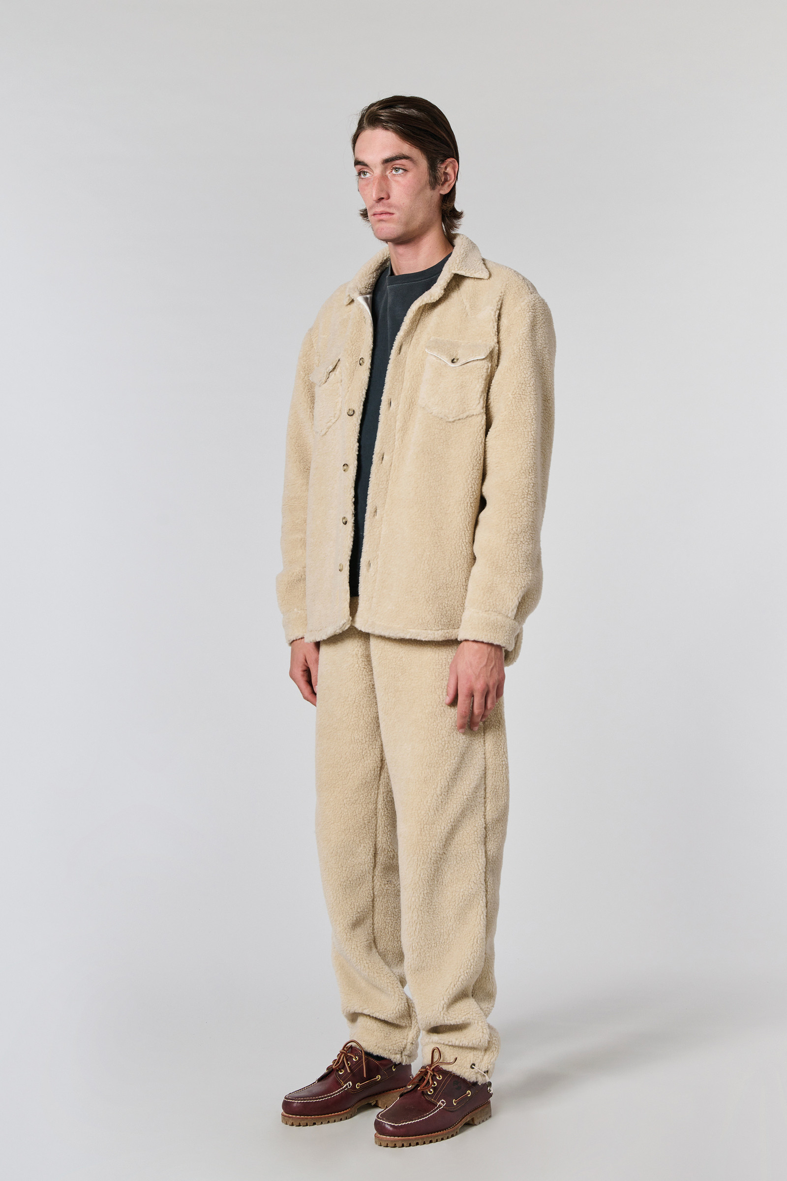 Pantaloni sportivi in sherpa - One Of These Days / Woolrich bianco photo 2 | Woolrich