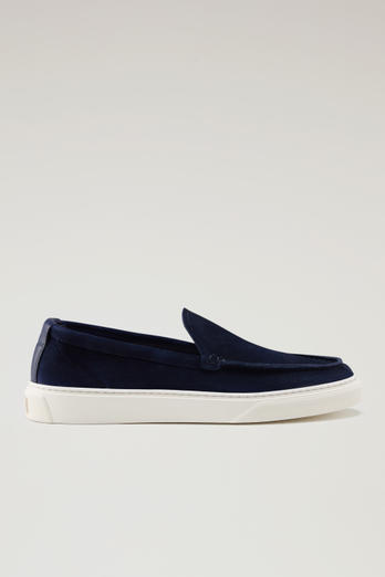 Suede Leather Loafers Blue | Woolrich