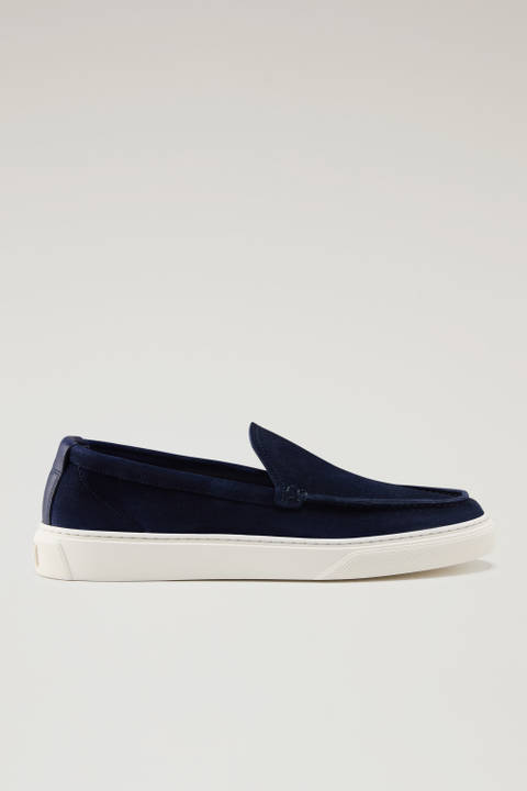 Suede Leather Loafers Blue | Woolrich