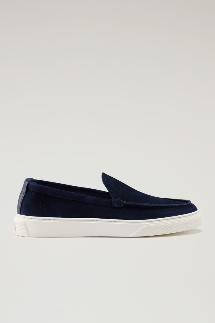 Suede Leather Loafers Blue photo 1 | Woolrich