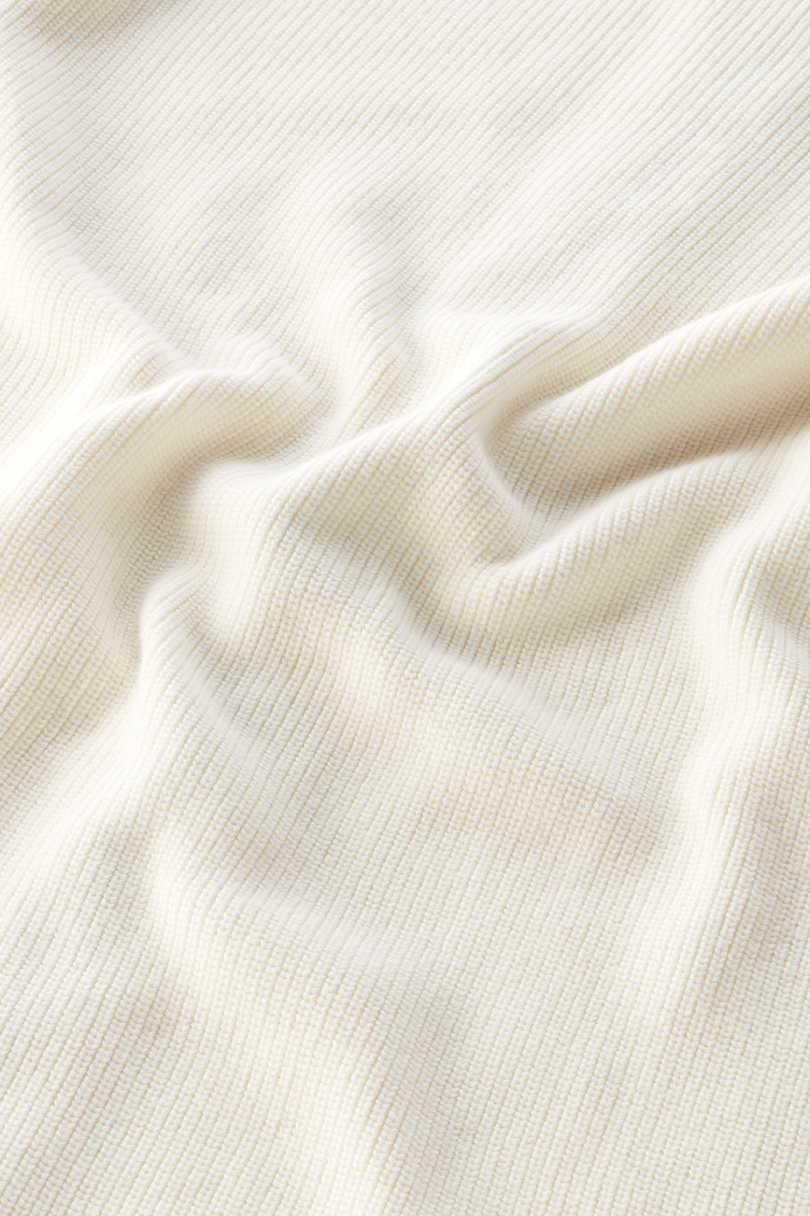 Maille en pur coton avec fermeture zippée intégrale blanc photo 9 | Woolrich