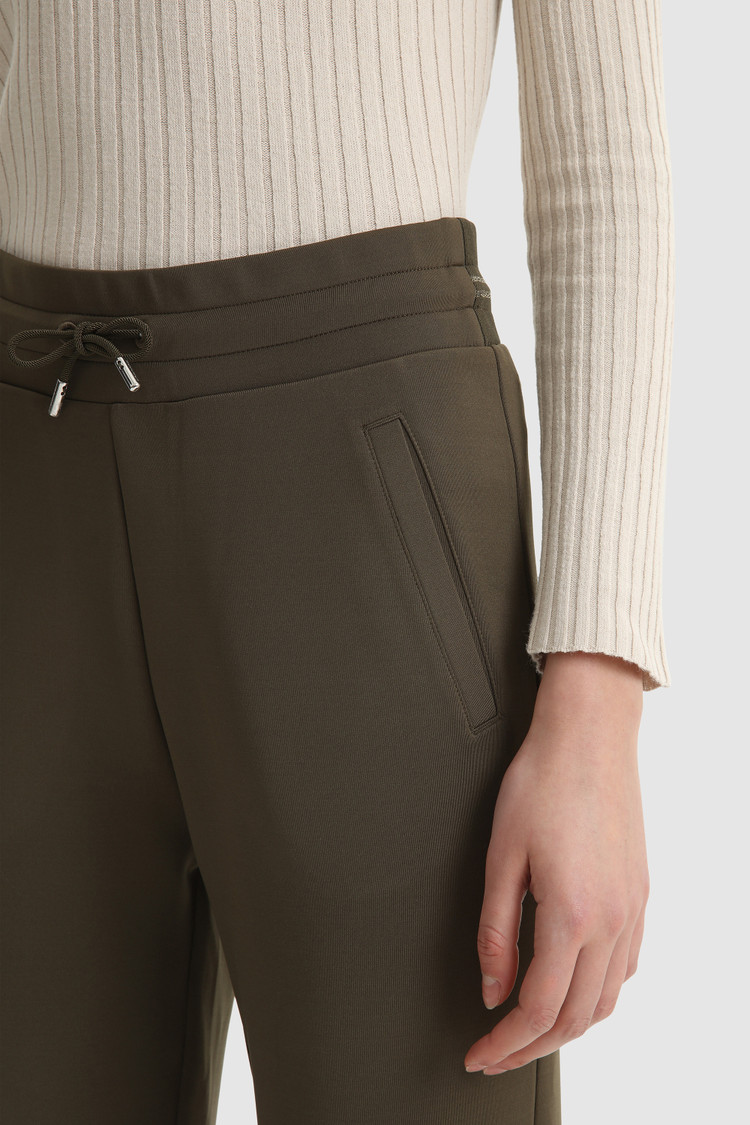 Jogginghose aus Fleece und Stretch-Baumwolle
