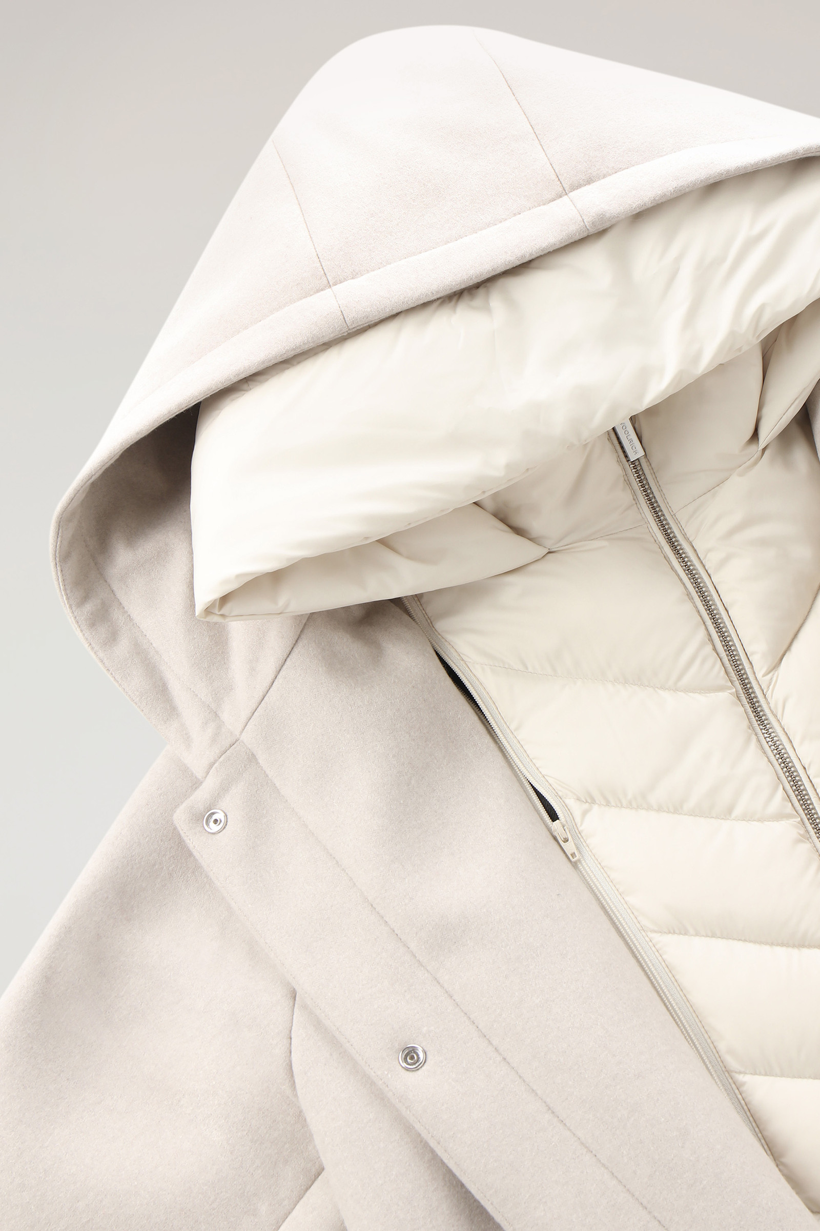 Manteco Wool Sideline 2-in-1 Coat White | Woolrich USA