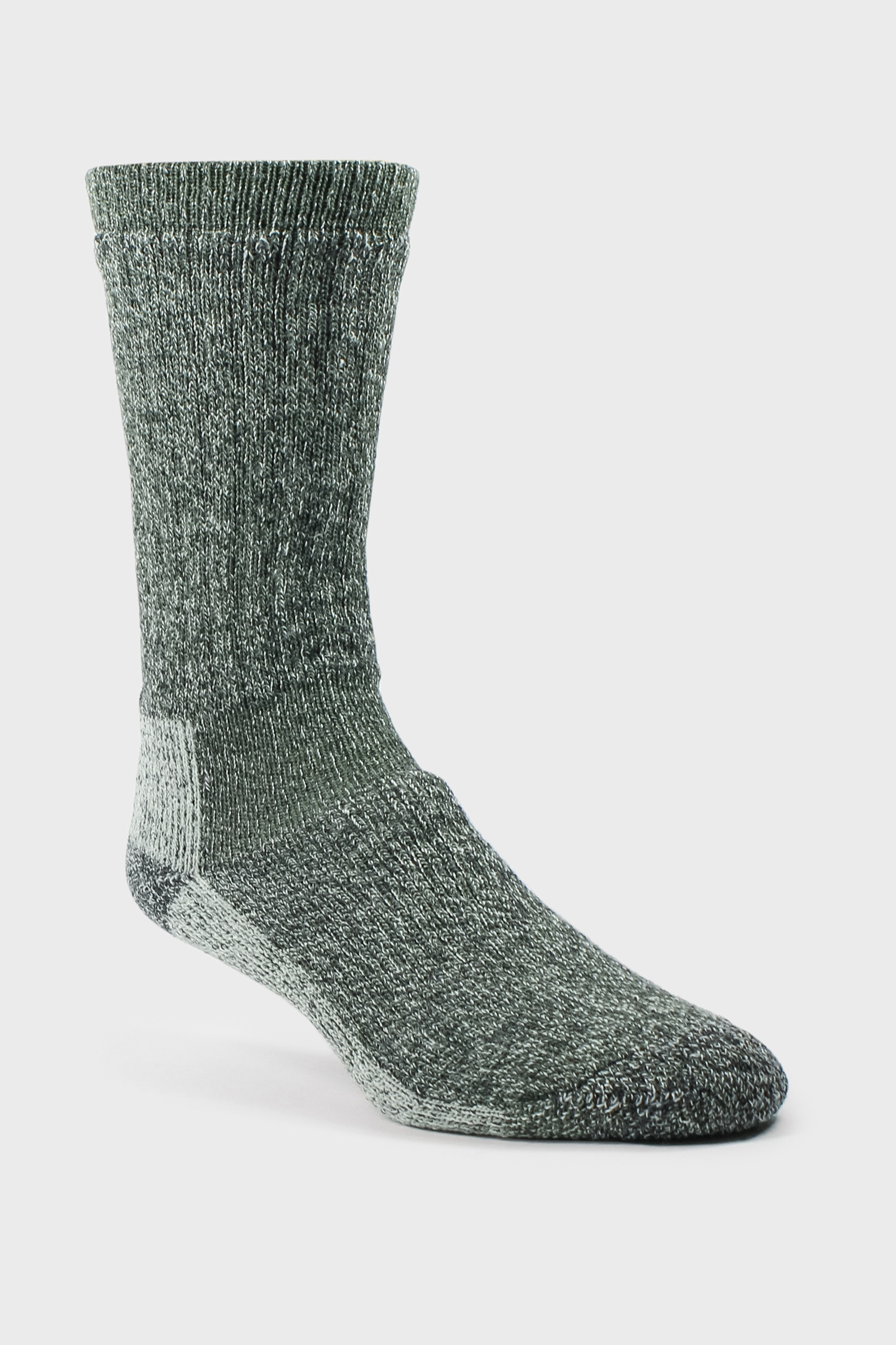 Ten Mile Hiker Heather Socks - Made in the USA Green photo 2 | Woolrich