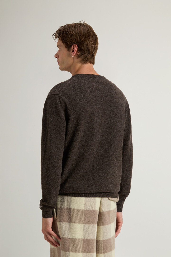 Pure Wool Crewneck Sweater Brown photo 3 | Woolrich