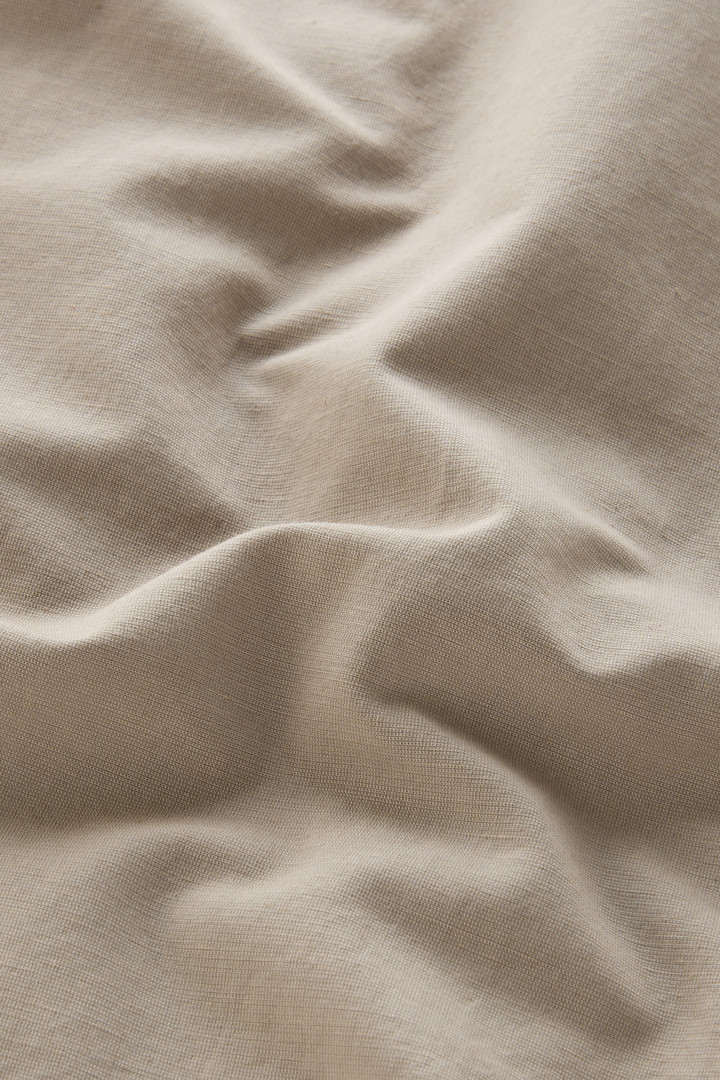 Chaqueta camisera Safari de tela de mezcla de algodón y lino Beige photo 8 | Woolrich