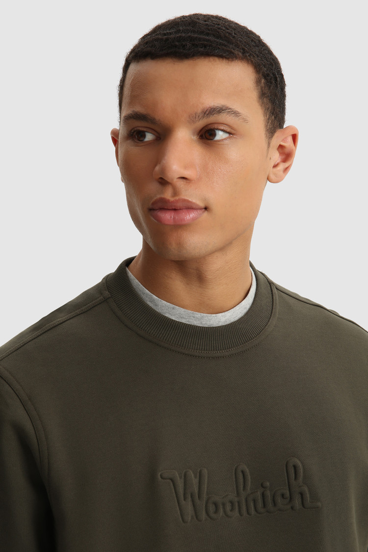 Jersey Luxe con cuello redondo y logotipo en relieve