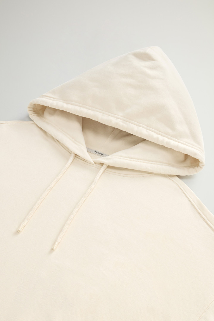 Pure Cotton Hoodie with Embroidered Logo White photo 6 | Woolrich