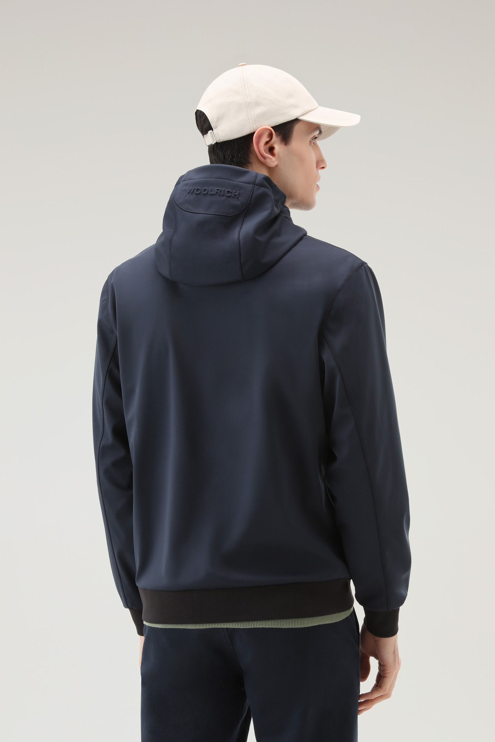 Softshell-Kapuzenpullover mit durchgehendem Reißverschluss blau photo 3 | Woolrich