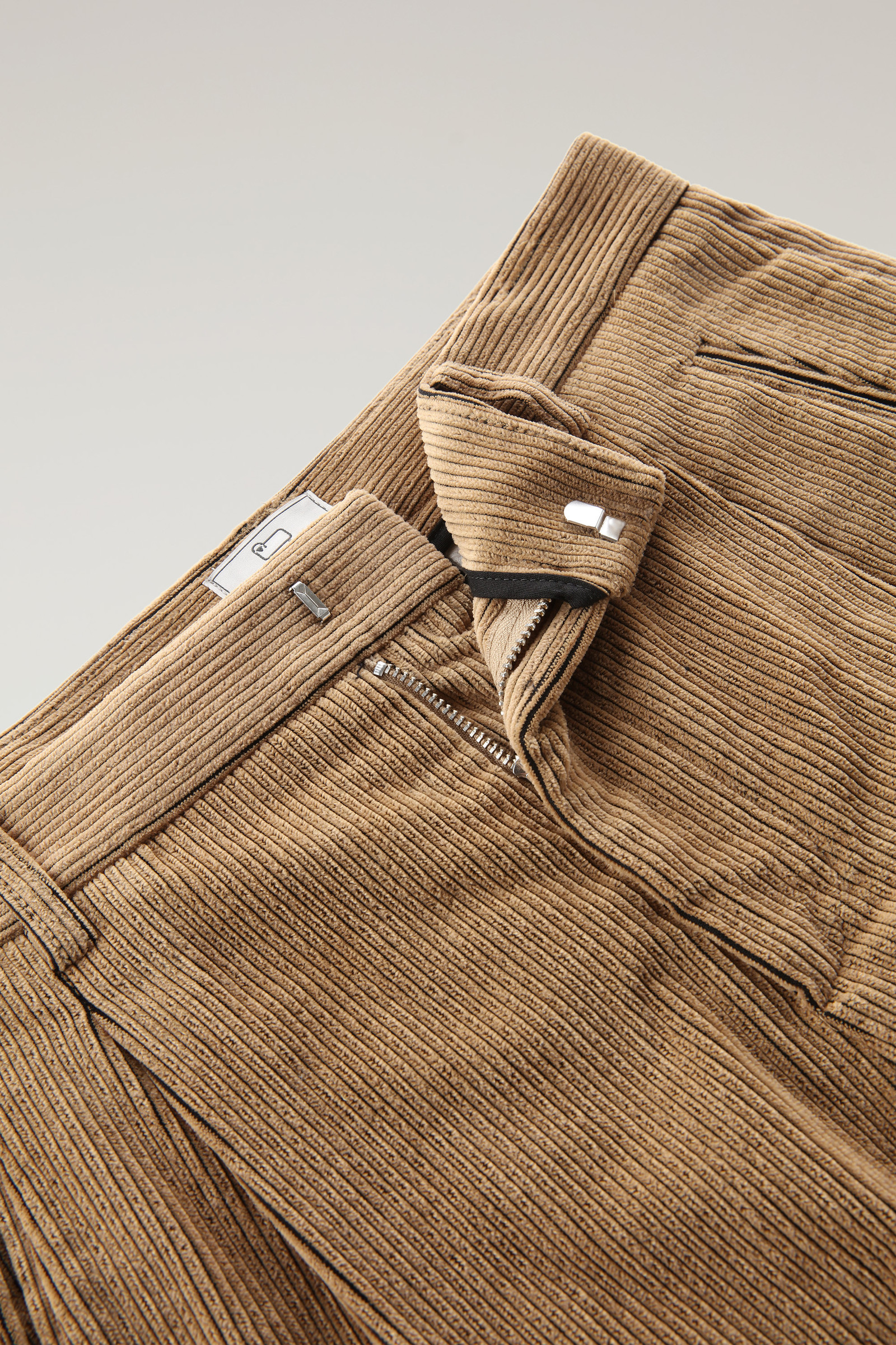 Soft Corduroy Pleated Pants - Women - Beige