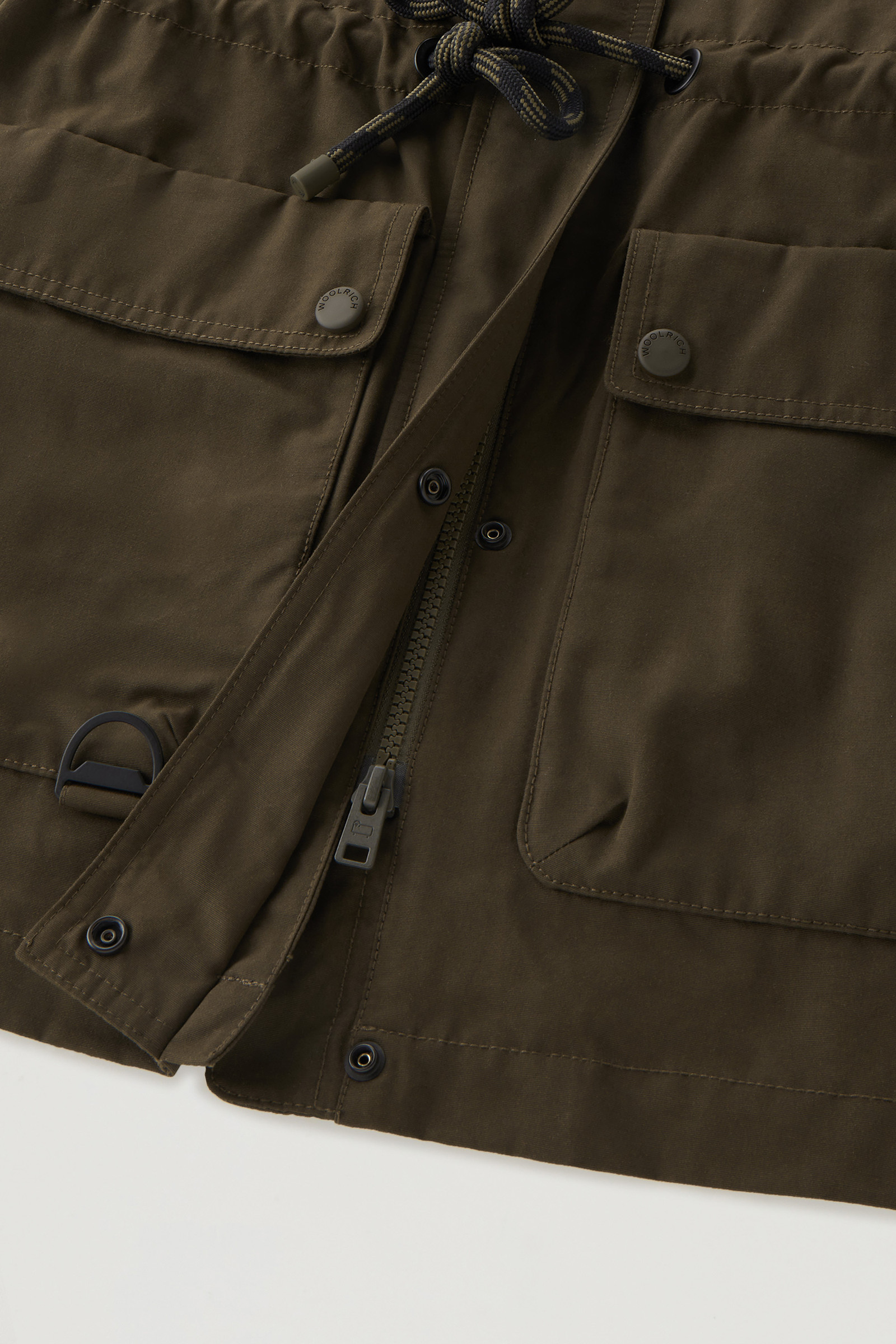 Veste Utility en Soft Eco Ramar à capuche vert photo 10 | Woolrich