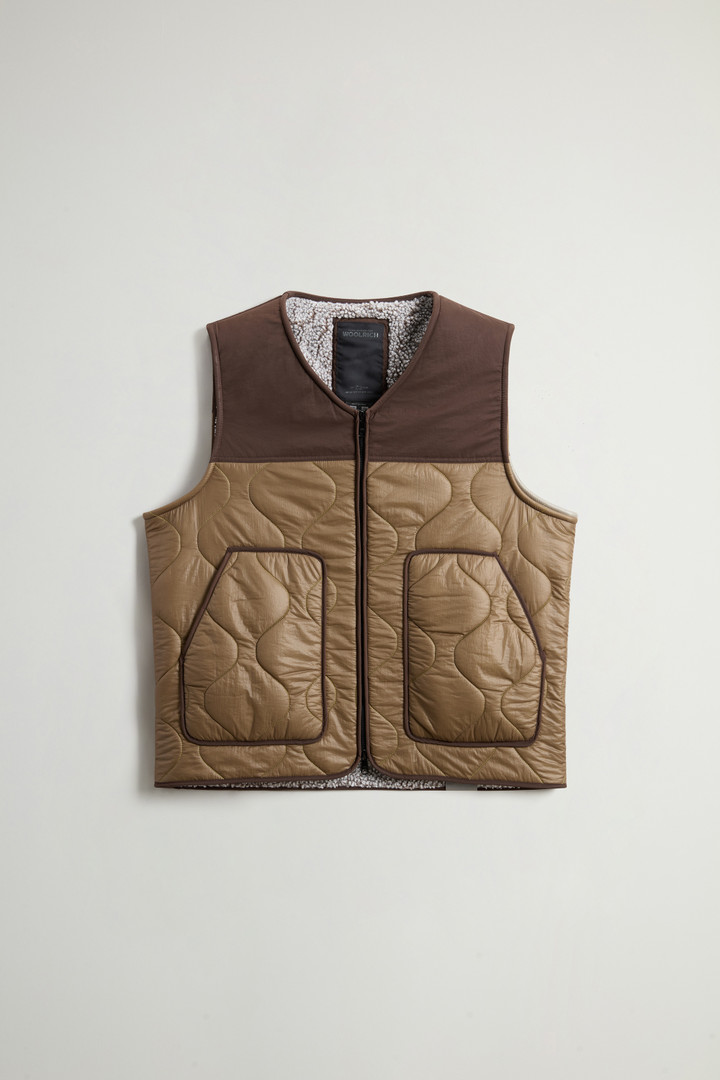 Gilet trapuntato con fodera in sherpa by Todd Snyder Beige photo 5 | Woolrich