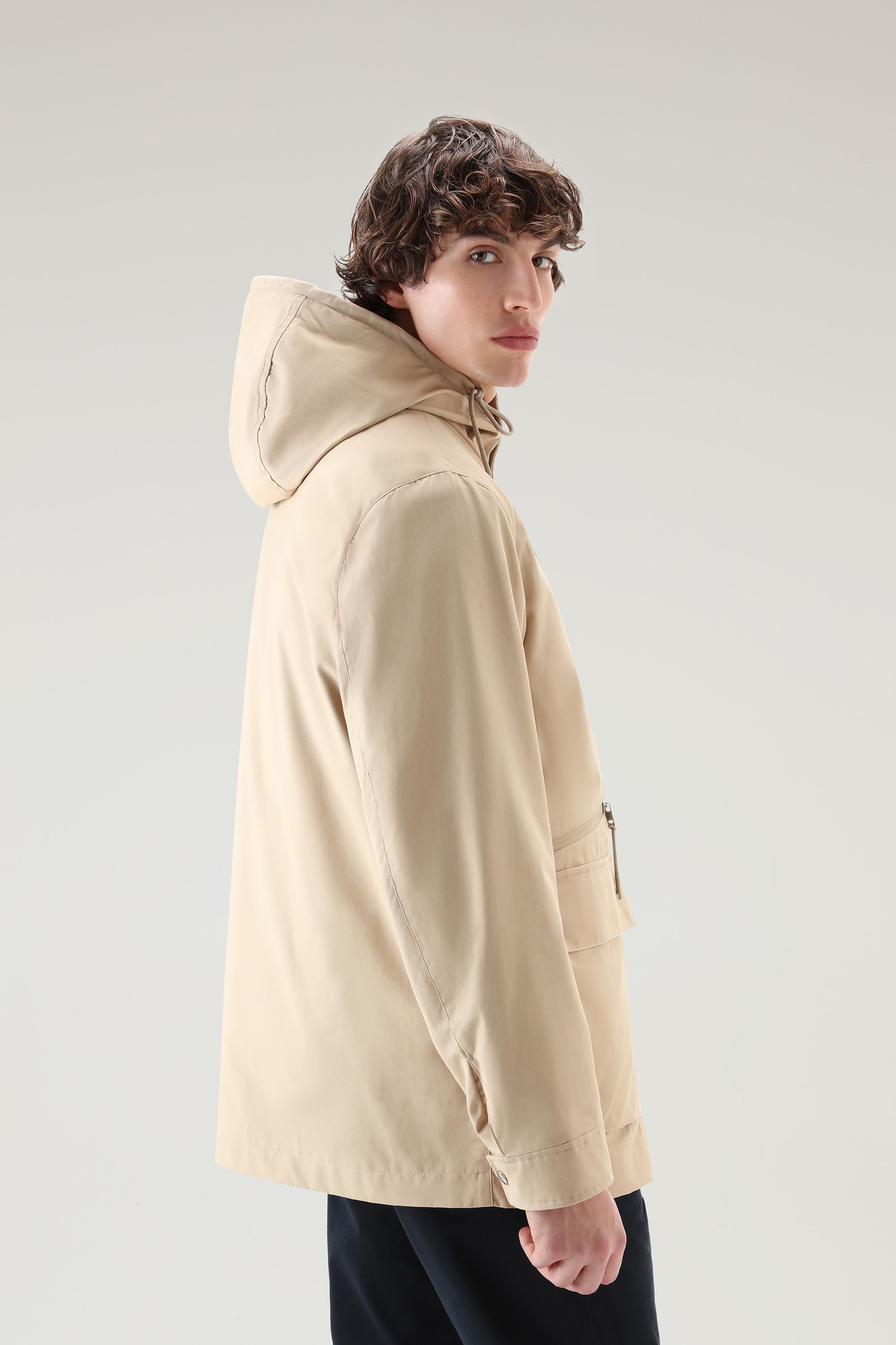 Veste Mountain 3 en 1 en coton Soft Byrd avec gilet matelassé amovible beige photo 2 | Woolrich