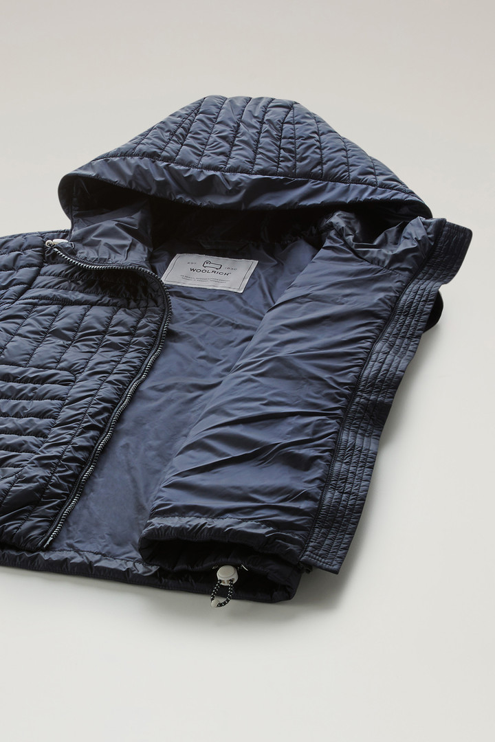 Quilted Hooded Vest in Recycled Pertex Quantum Blue photo 10 | Woolrich