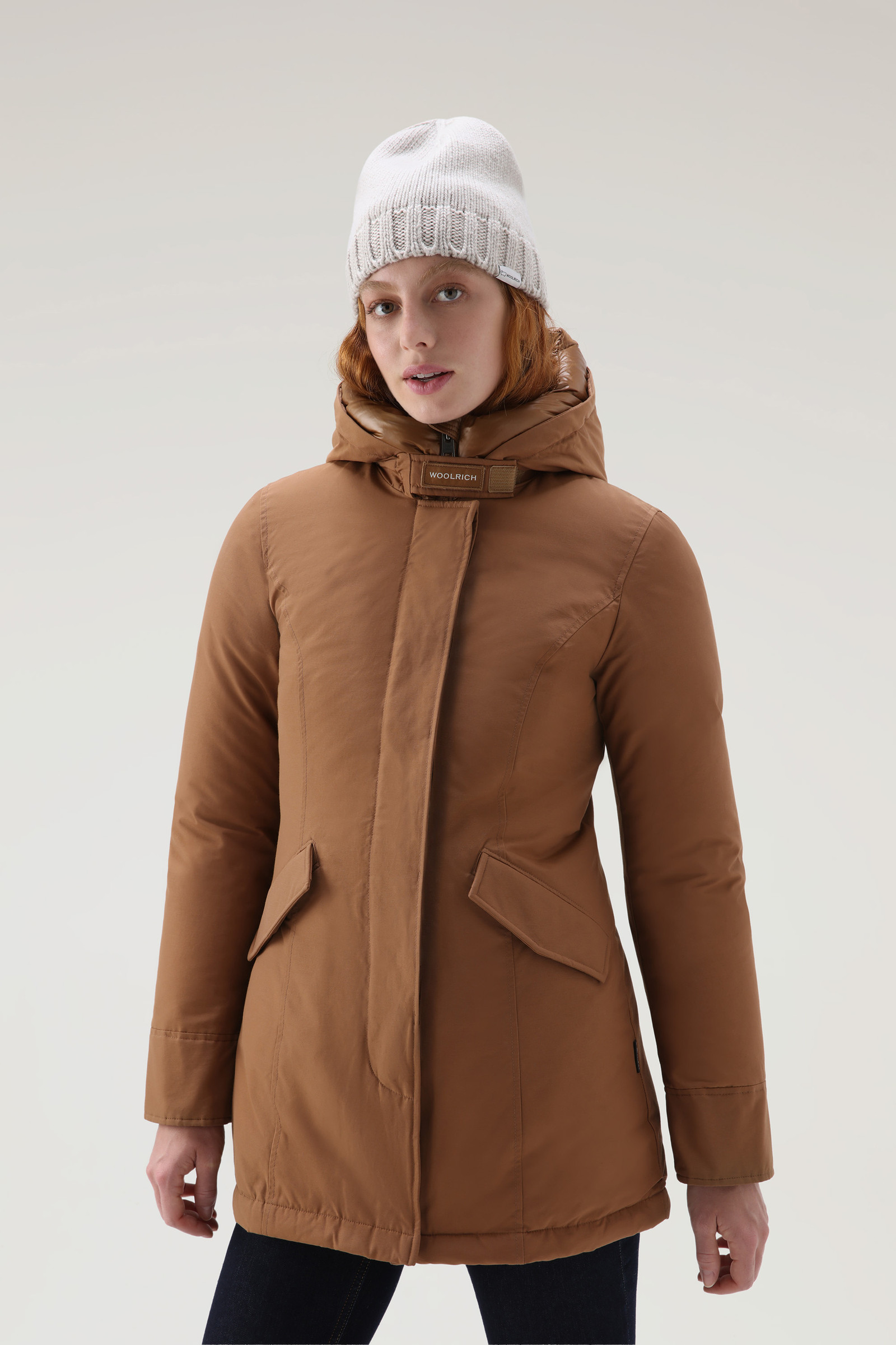 Women's Arctic Parka in Ramar Cloth Brown | Woolrich USA