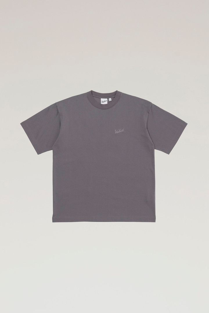 COOLMAX T-shirt with Embroidered Logo Gray photo 1 | Woolrich