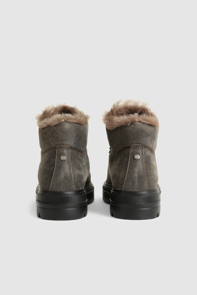 Bottes Hiking en peau de mouton suédée