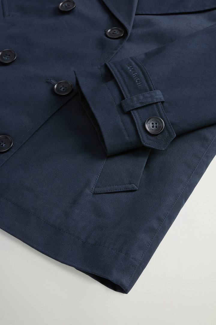 Pure Cotton Pea Coat Blue photo 7 | Woolrich