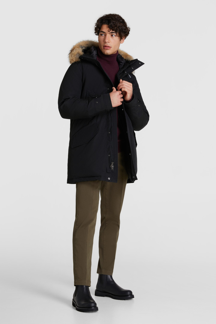 Polar Parka met hoge kraag, coyotebont