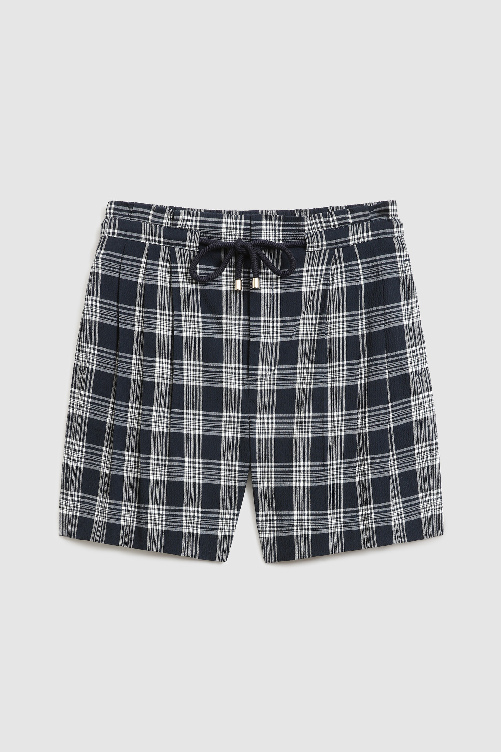 Pantalones cortos de algodón Seersucker Azul photo 4 | Woolrich