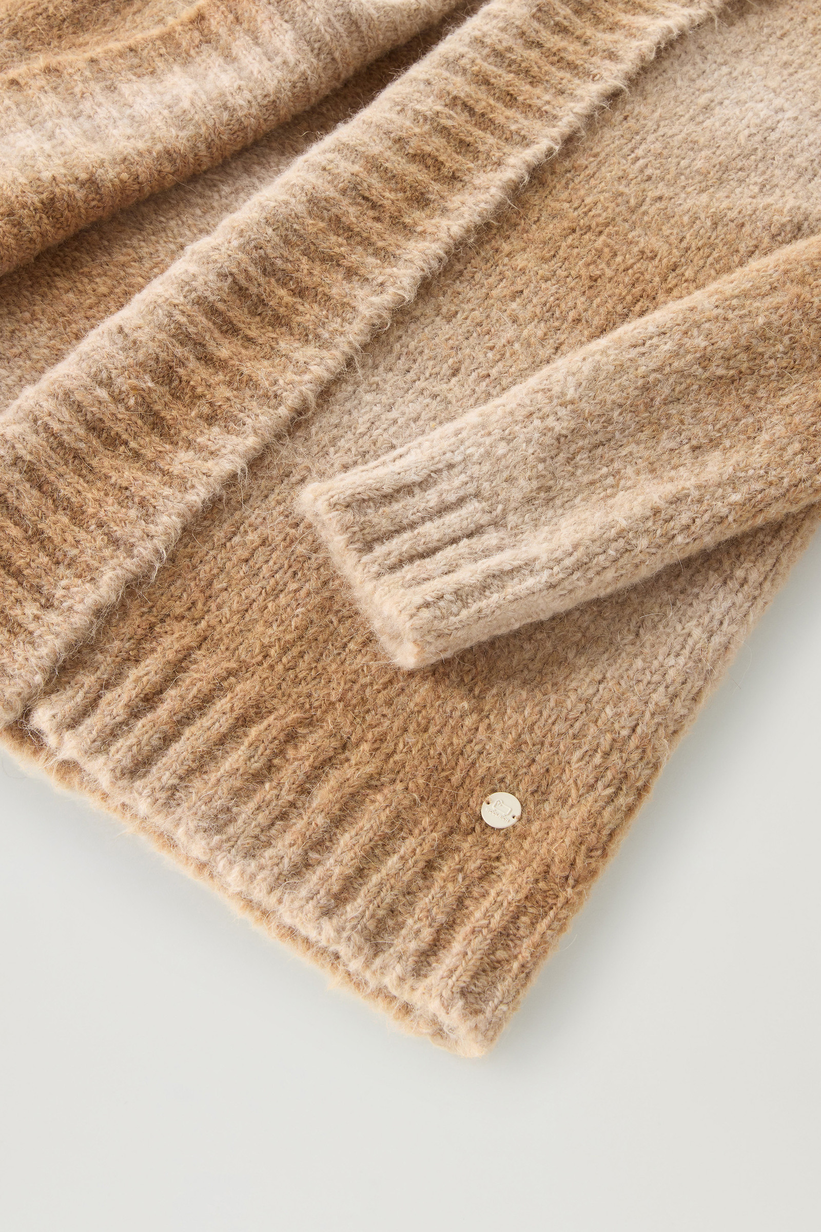 Cardigan dégradé in misto alpaca beige photo 7 | Woolrich
