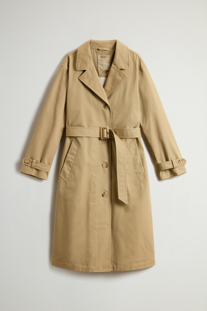 Pure Cotton Trench Coat Beige photo 5 | Woolrich