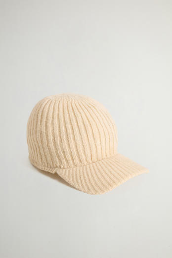 Baseballkappe aus Alpaka-Wollmischung Weiß | Woolrich