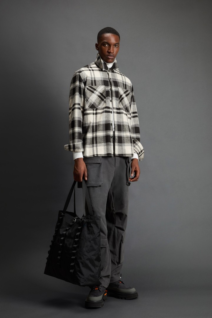 Checked Shirt in Cotton-Blend Flannel by Todd Snyder Multicolor photo 3 | Woolrich