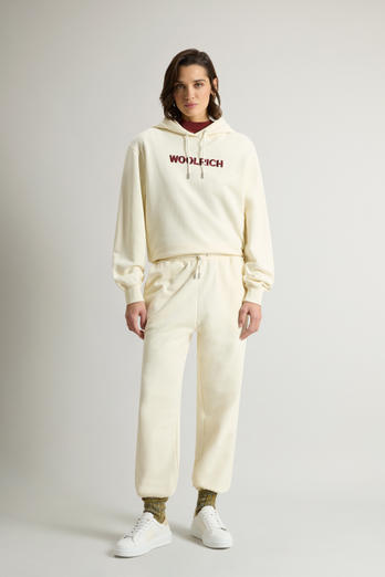 CLASSIC FLEECE SWEATPANTS White | Woolrich