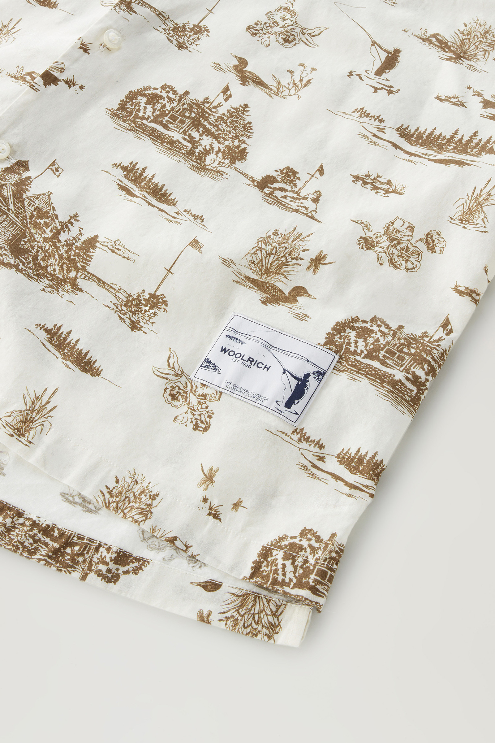Kurzärmeliges Zavikon Shirt weiß photo 8 | Woolrich